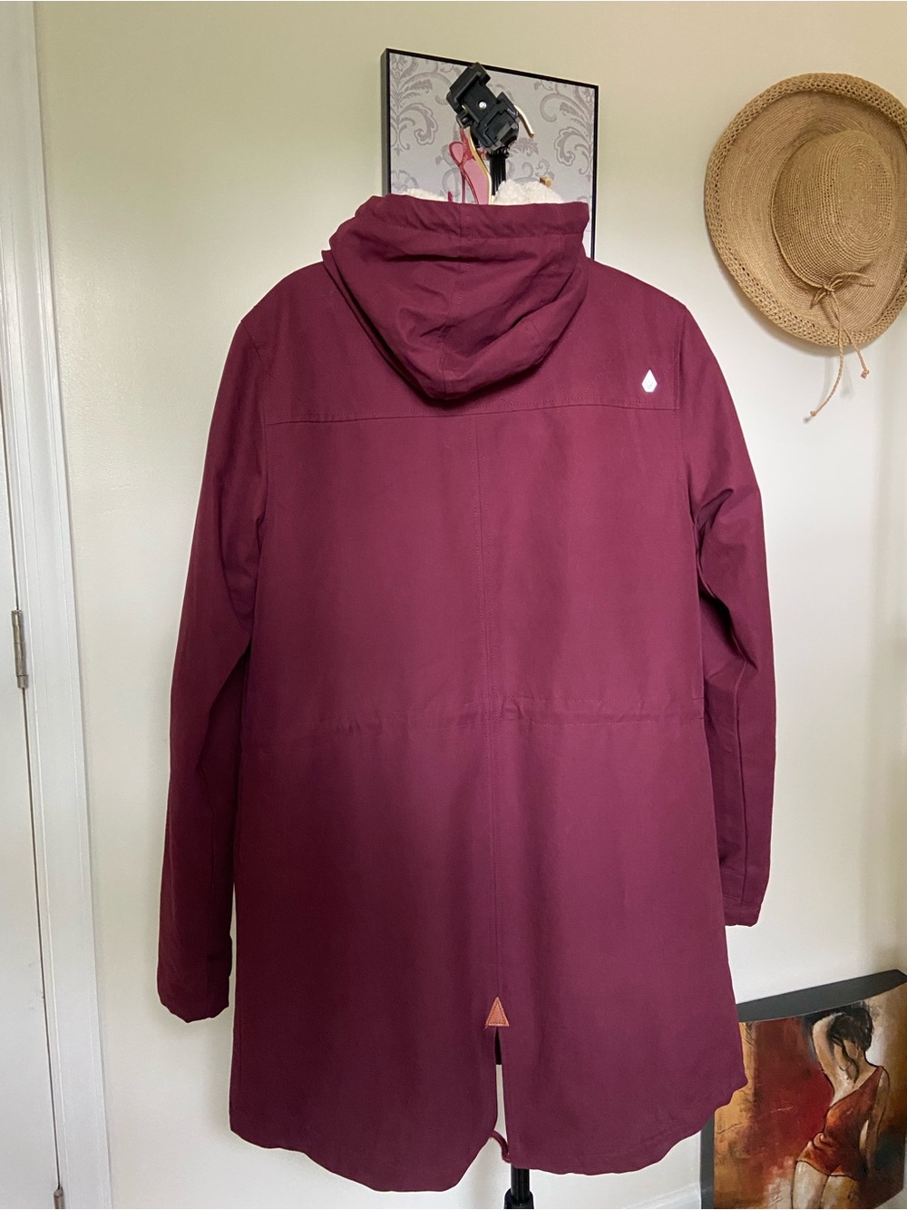Volcom Women's Burgundy Hooded Ski Jacket - Picture 4 of 13